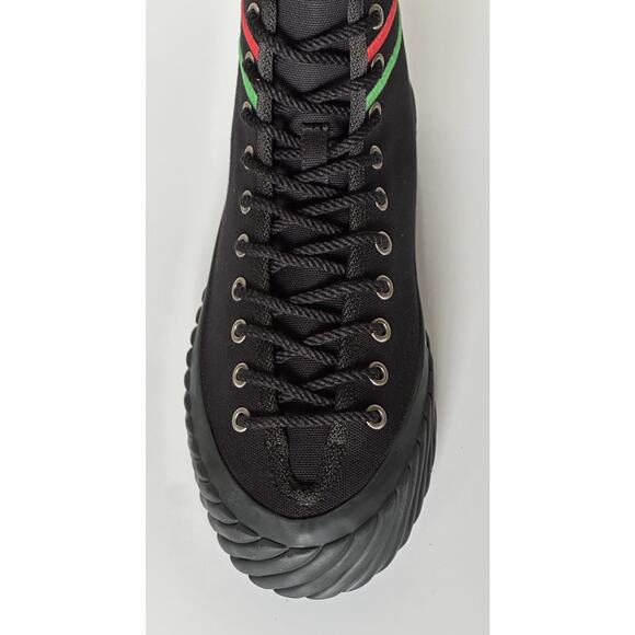 NIB Gucci Fabric Black High-top Sneakers 12.5 US (Gucci 11.5) 703033 Spain main image 8